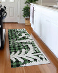 Addison Rugs Quaora Green Washable Indoor-Outdoor Rug