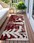 Addison Rugs Quaora Red Washable Indoor-Outdoor Rug