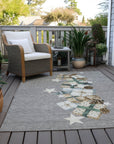 Raeain Gray Washable Indoor-Outdoor Rug