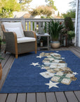 Addison Rugs Raeain Navy Washable Indoor-Outdoor Rug