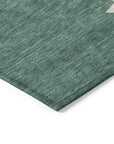 Raeain Blue Washable Indoor-Outdoor Rug