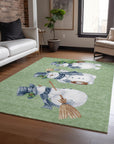 Addison Rugs Raeanor Green Washable Indoor-Outdoor Rug
