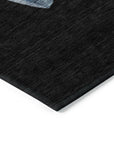 Addison Rugs Raeanor Black Washable Indoor-Outdoor Rug
