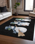 Addison Rugs Raeanor Black Washable Indoor-Outdoor Rug