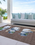 Raeanor Brown Washable Indoor-Outdoor Rug