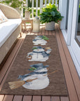 Raeanor Brown Washable Indoor-Outdoor Rug