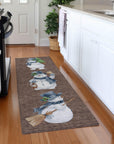 Raeanor Brown Washable Indoor-Outdoor Rug