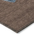 Raeanor Brown Washable Indoor-Outdoor Rug
