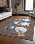 Raeanor Brown Washable Indoor-Outdoor Rug