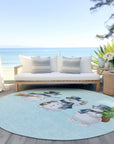 Addison Rugs Raeanor Blue Washable Indoor-Outdoor Rug
