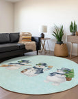 Addison Rugs Raeanor Blue Washable Indoor-Outdoor Rug
