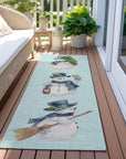 Addison Rugs Raeanor Blue Washable Indoor-Outdoor Rug
