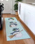 Addison Rugs Raeanor Blue Washable Indoor-Outdoor Rug