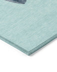 Addison Rugs Raeanor Blue Washable Indoor-Outdoor Rug