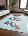 Addison Rugs Raeanor Blue Washable Indoor-Outdoor Rug