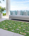 Addison Rugs Raeara Green Washable Indoor-Outdoor Rug