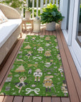 Addison Rugs Raeara Green Washable Indoor-Outdoor Rug