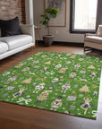 Addison Rugs Raeara Green Washable Indoor-Outdoor Rug