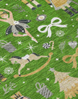 Addison Rugs Raeara Green Washable Indoor-Outdoor Rug