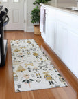 Raeara Ivory Washable Indoor-Outdoor Rug