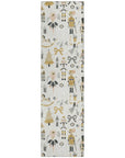 Raeara Ivory Washable Indoor-Outdoor Rug