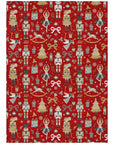 Raeara Red Washable Indoor-Outdoor Rug