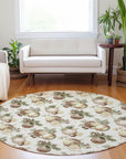 Addison Rugs Raearis Ivory Washable Indoor-Outdoor Rug