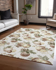 Addison Rugs Raearis Ivory Washable Indoor-Outdoor Rug