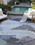 Addison Rugs Raeel Blue Washable Indoor-Outdoor Rug