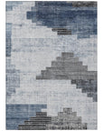Addison Rugs Raeel Blue Washable Indoor-Outdoor Rug