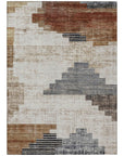Addison Rugs Raeel Orange Washable Indoor-Outdoor Rug
