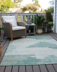 Addison Rugs Raeel Teal Washable Indoor-Outdoor Rug