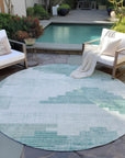 Addison Rugs Raeel Teal Washable Indoor-Outdoor Rug