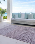Addison Rugs Raeon Purple Washable Indoor-Outdoor Rug