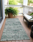Addison Rugs Raeor Teal Washable Indoor-Outdoor Rug