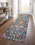 Addison Rugs Saelain Teal Washable Indoor-Outdoor Rug