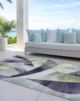 Addison Rugs Saelara Purple Washable Indoor-Outdoor Rug