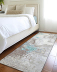 Saelira Teal Washable Indoor-Outdoor Rug