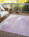 Addison Rugs Saelon Purple Washable Indoor-Outdoor Rug