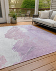 Addison Rugs Saelon Purple Washable Indoor-Outdoor Rug