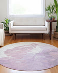 Addison Rugs Saelon Purple Washable Indoor-Outdoor Rug