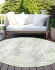 Taelara Green Washable Indoor-Outdoor Rug