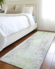 Taelara Green Washable Indoor-Outdoor Rug