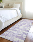 Taelaris Purple Washable Indoor-Outdoor Rug