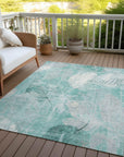 Addison Rugs Taelas Teal Washable Indoor-Outdoor Rug