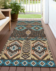 Addison Rugs Taelien Brown Washable Indoor-Outdoor Rug