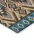 Addison Rugs Taelien Brown Washable Indoor-Outdoor Rug