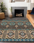 Addison Rugs Taelien Brown Washable Indoor-Outdoor Rug