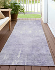 Addison Rugs Taelion Purple Washable Indoor-Outdoor Rug