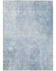 Taelion Blue Washable Indoor-Outdoor Rug